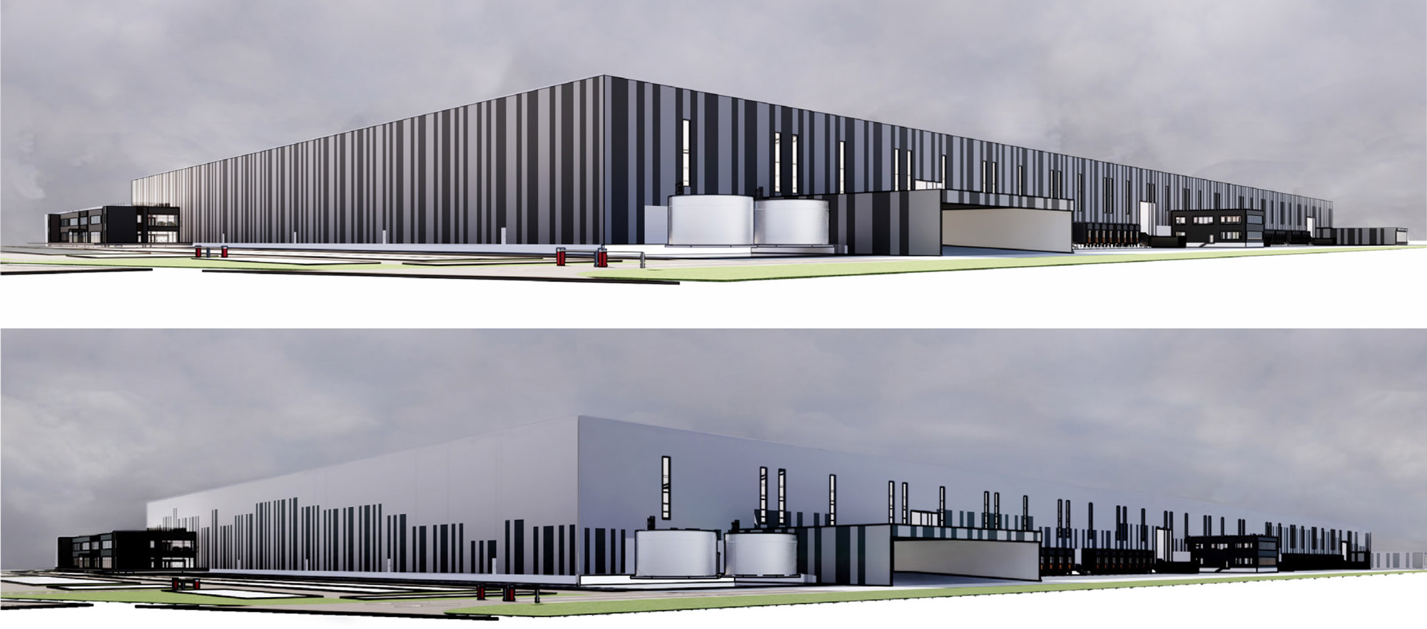 DSV corporate cladding strategy (top) and revised DSV cladding strategy for Thrapston (bottom)